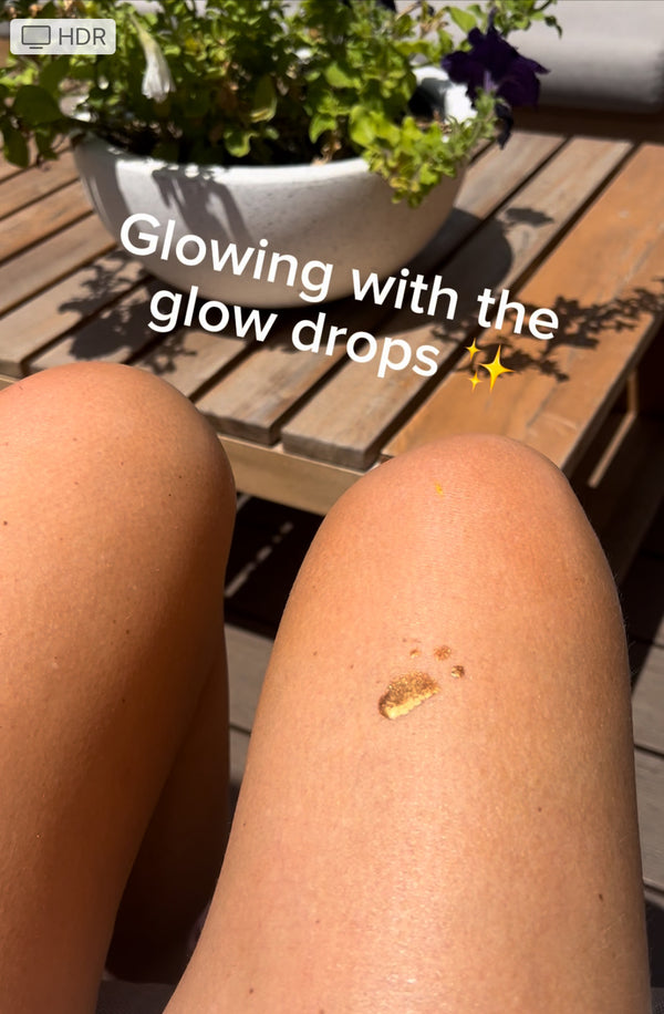 Glowing with glow oil